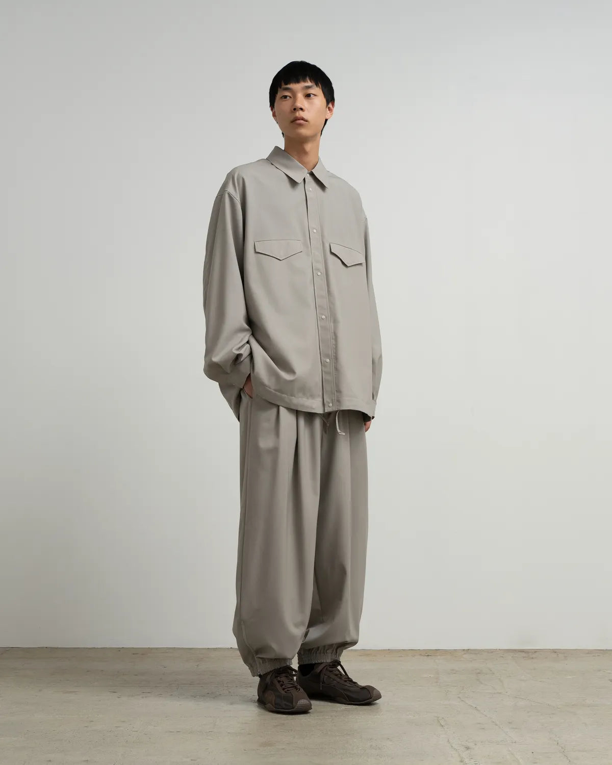 Graphpaper / Wool Ripstop Shirt Jacket (GM263-50480)