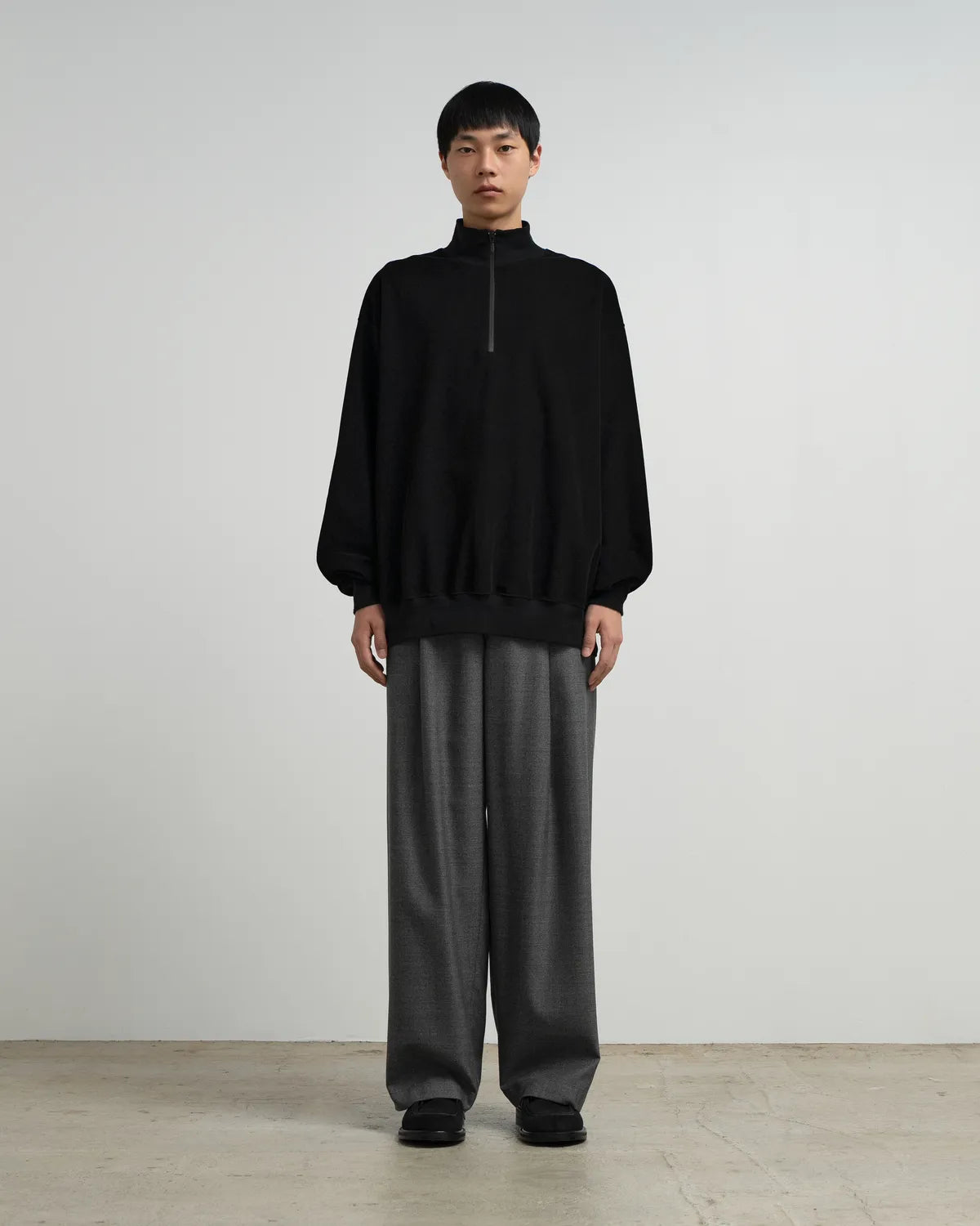Graphpaper / Pique Velour Jersey L/S Polo (GM263-70255)