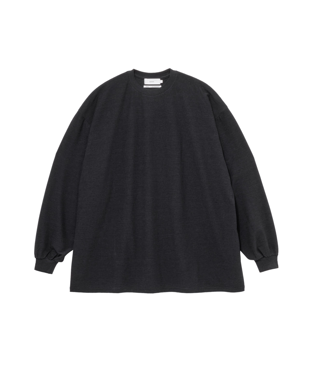 Graphpaper / Cotton Wool Ripple Crew Neck L/S Tee (GM263-70304)