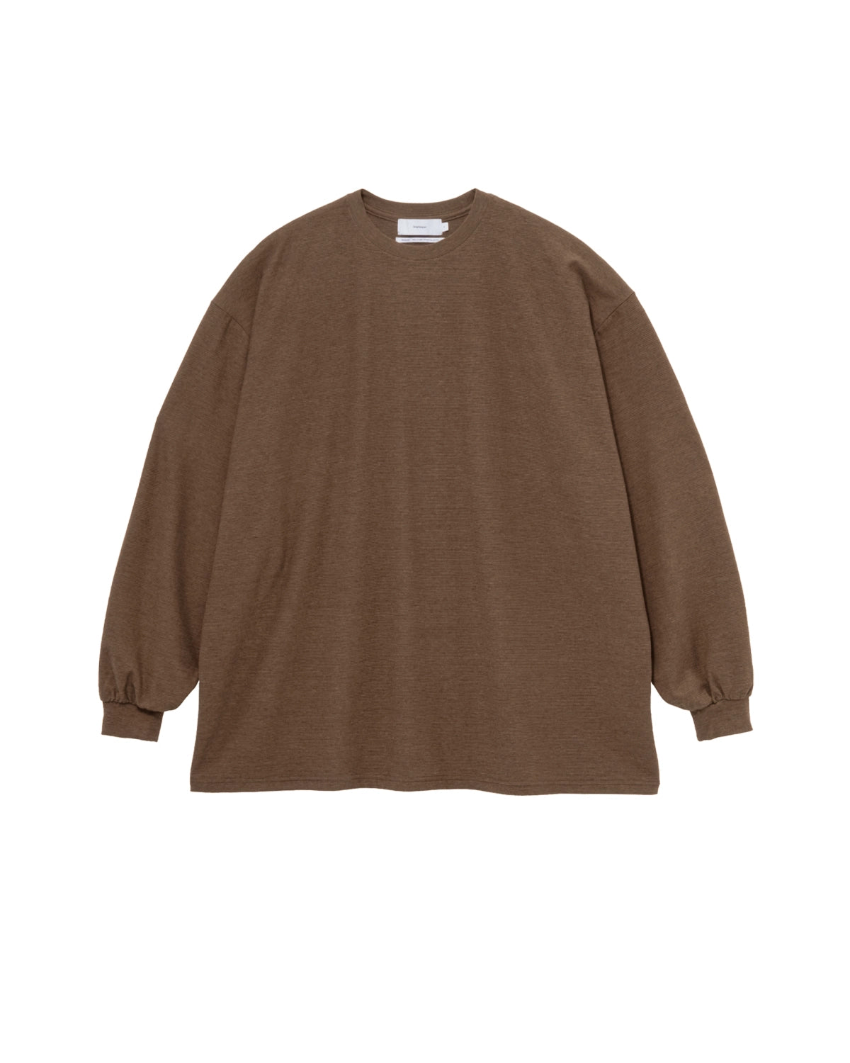 Graphpaper / Cotton Wool Ripple Crew Neck L/S Tee (GM263-70304)