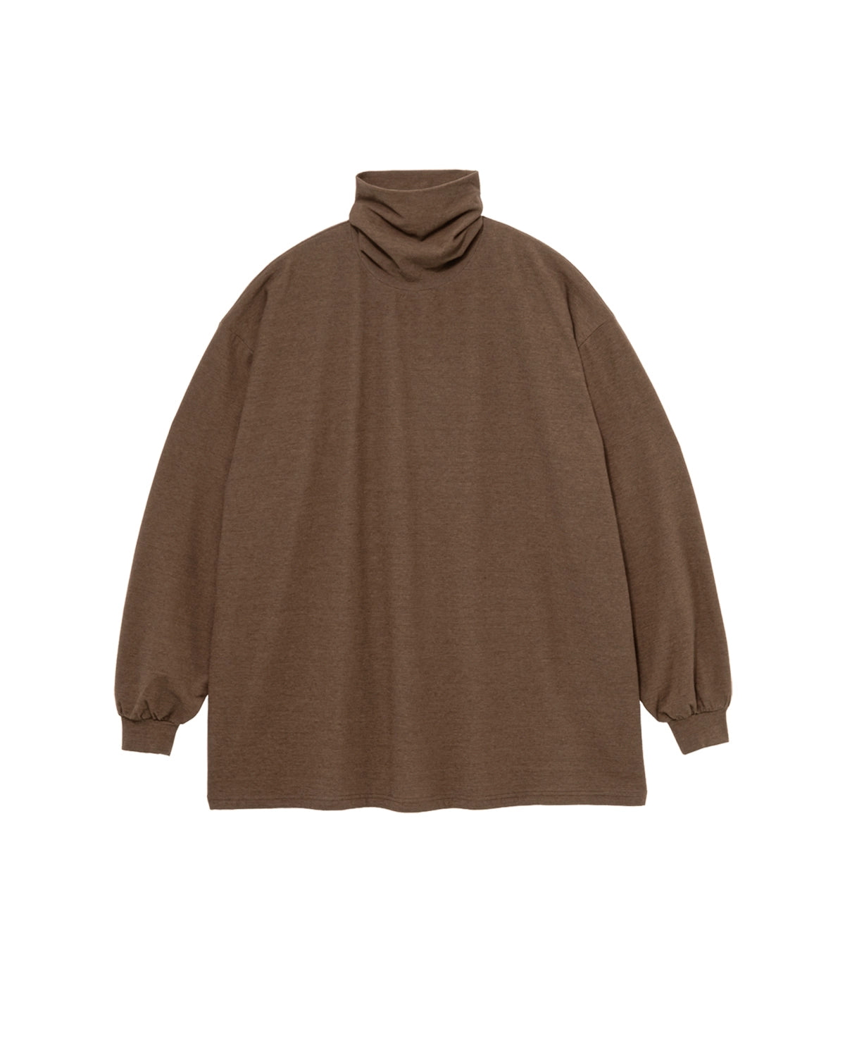 Graphpaper / Cotton Wool Ripple High Neck L/S Tee (GM263-70305)