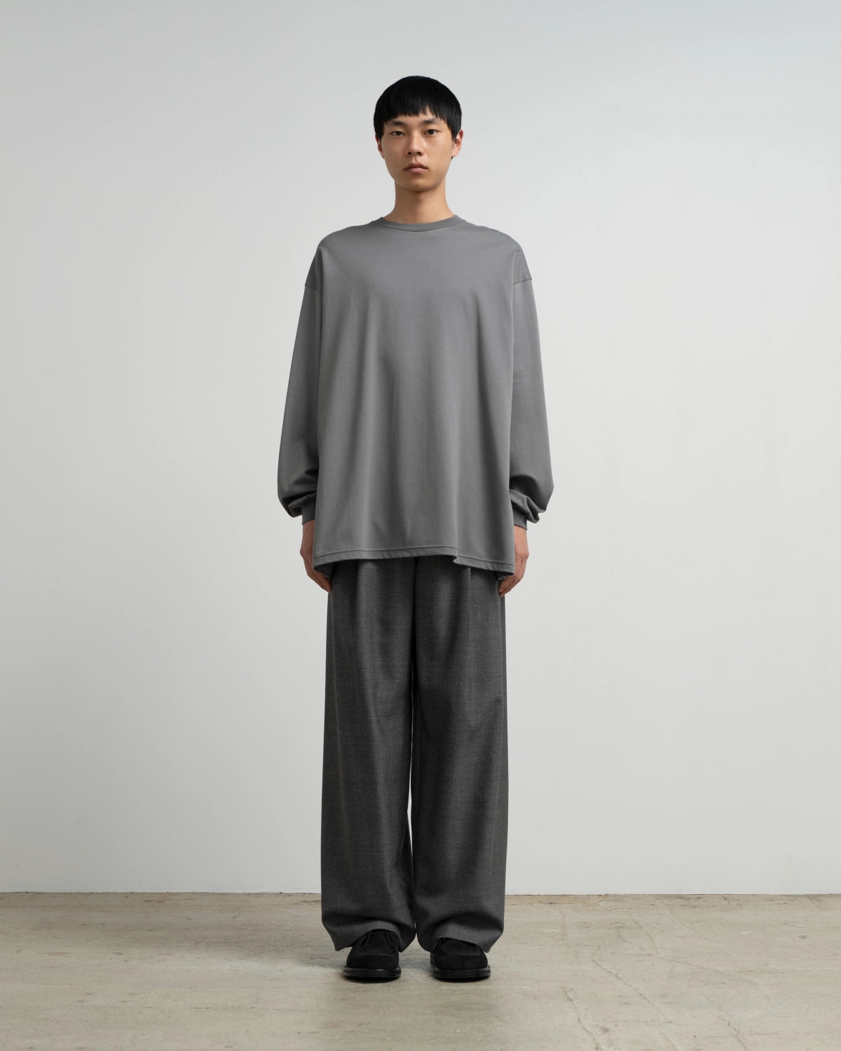 Graphpaper / Brushed Mockrody Crew Neck L/S Tee (GM263-70370)