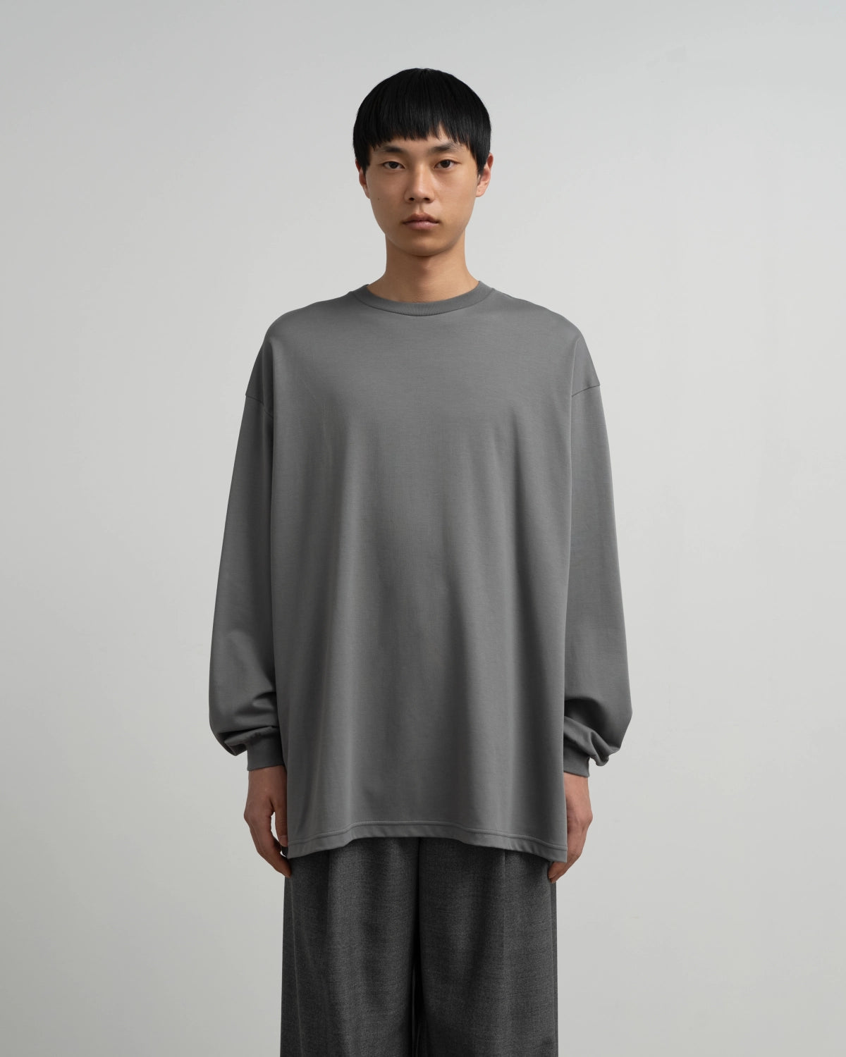 Graphpaper / Brushed Mockrody Crew Neck L/S Tee (GM263-70370)