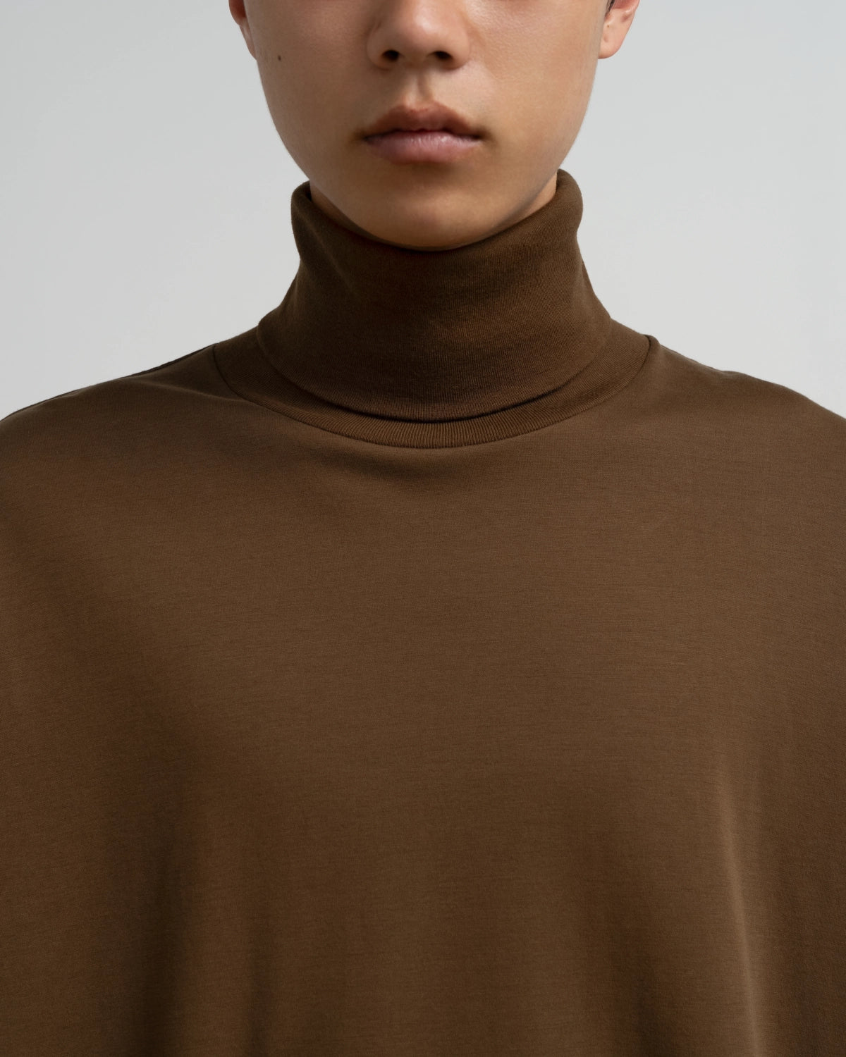 Graphpaper / Brushed Mockrody High Neck L/S Tee (GM263-70371)
