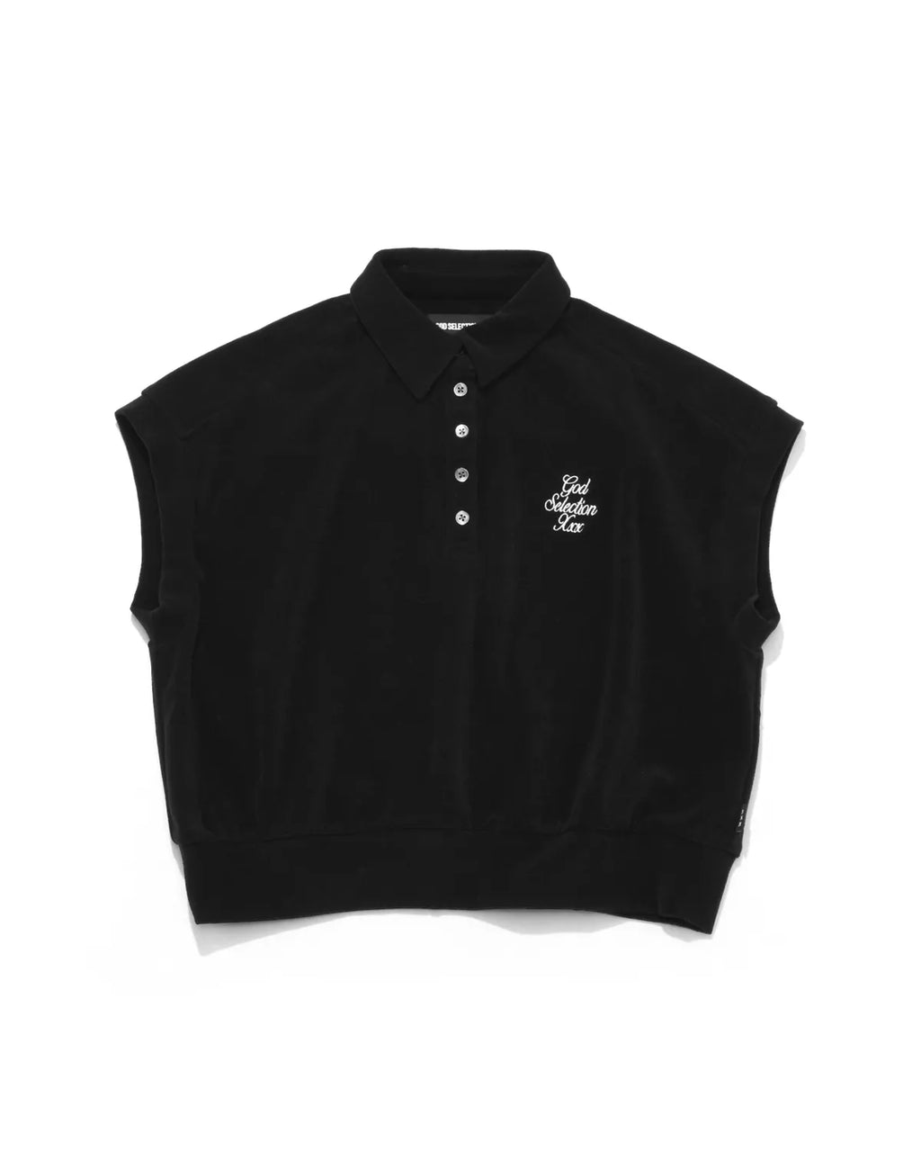 GOD SELECTION XXX / Script Logo Pile Polo Shirt -WOMENS- | 公式