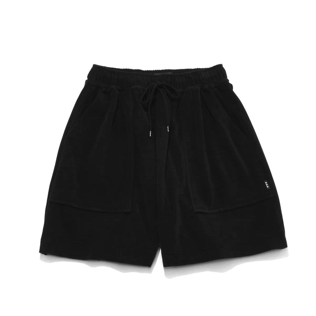 GOD SELECTION XXX / Back Script Logo Pile Shortpants -WOMENS