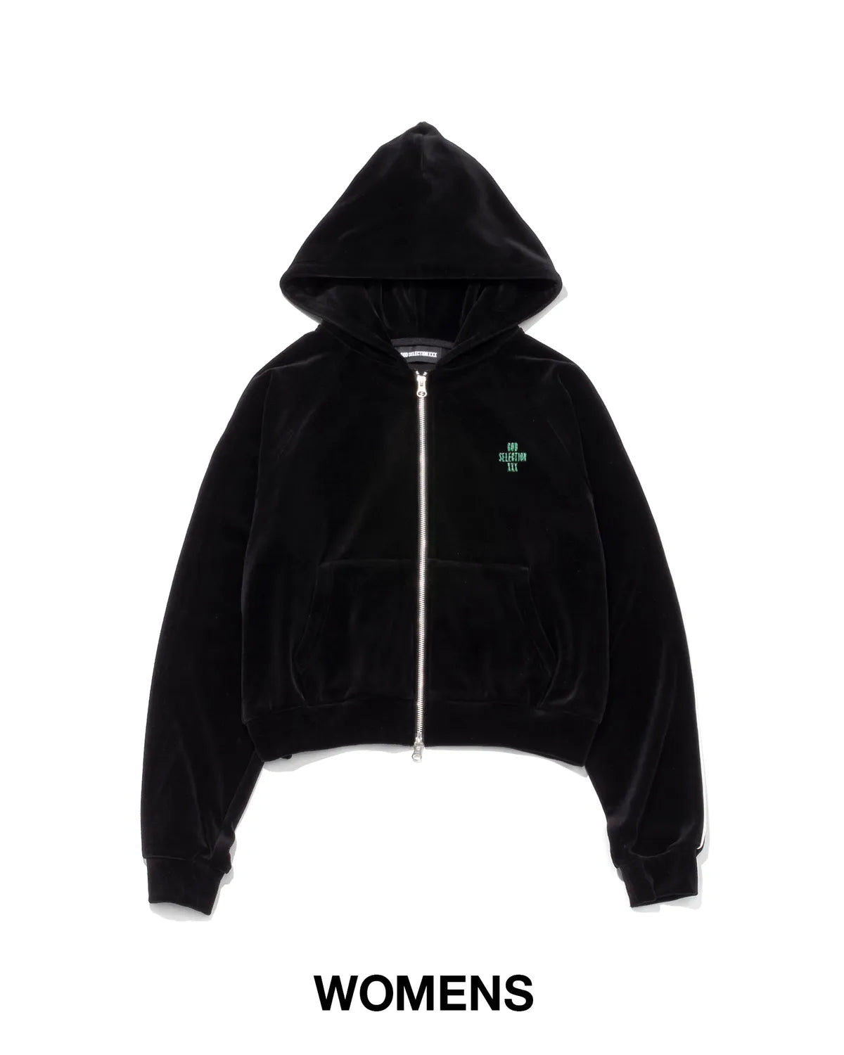GOD SELECTION XXX の VELOUR ZIP HOODIE (GXL-A26-CS-01)