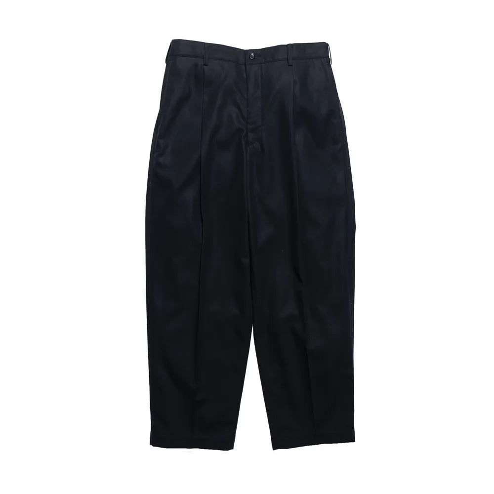 Graphpaper の Wooly Cotton Twill Wide Tapered Slacks (GM243-40073B)