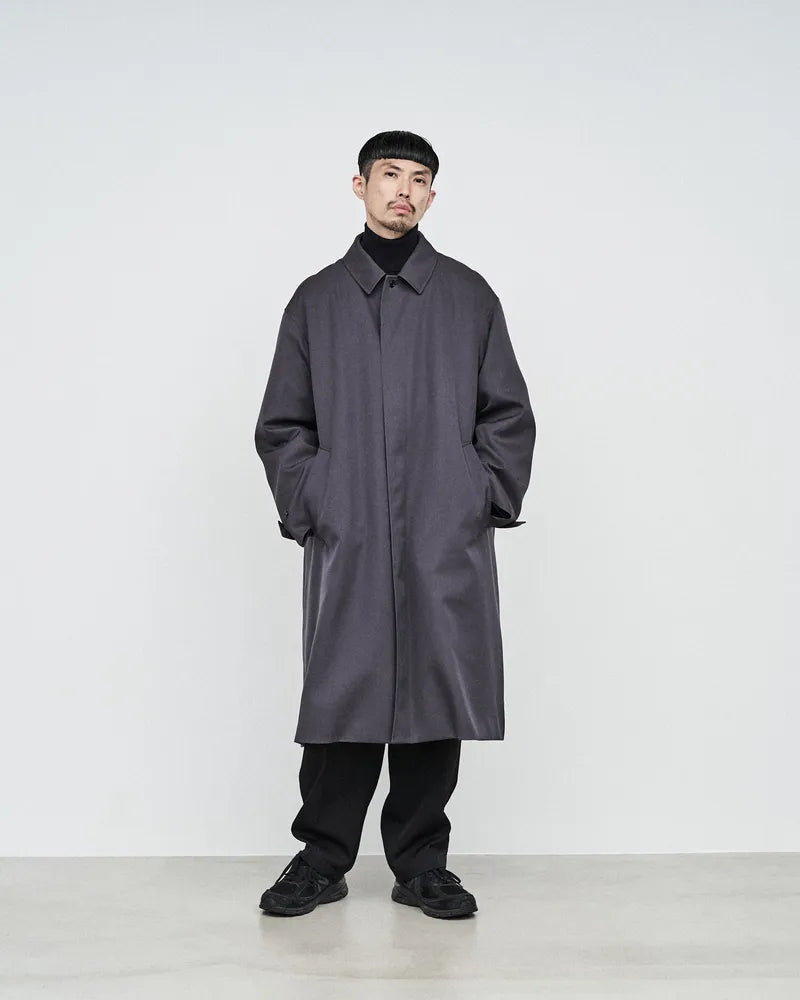 Graphpaper / Scale Off Wool Balmacaan Coat (GM243-10167B)