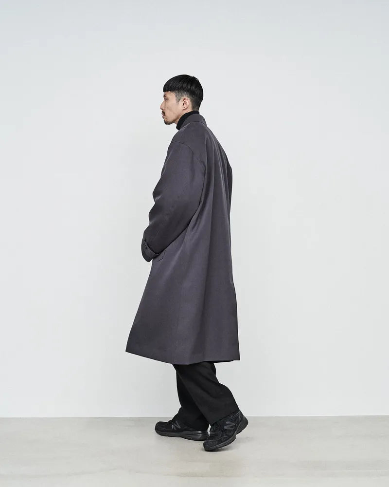 Graphpaper / Scale Off Wool Balmacaan Coat (GM243-10167B)