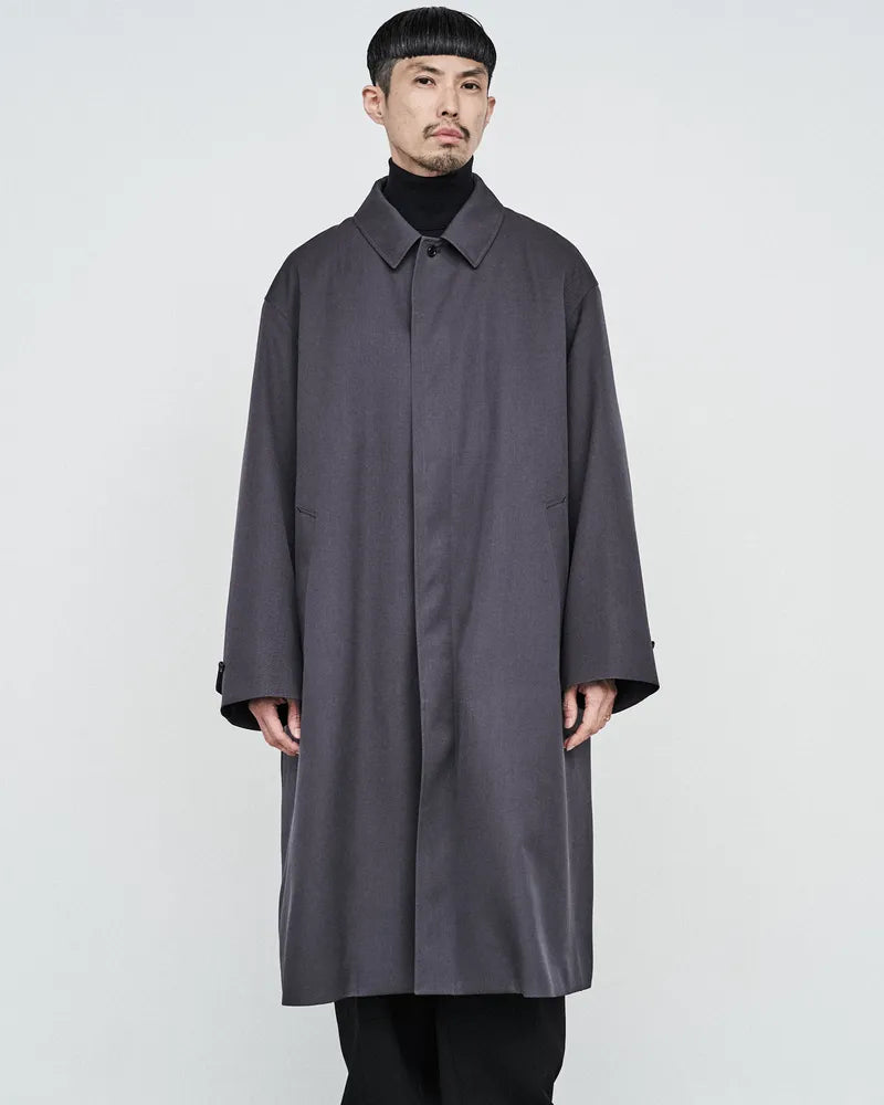 Graphpaper / Scale Off Wool Balmacaan Coat (GM243-10167B)