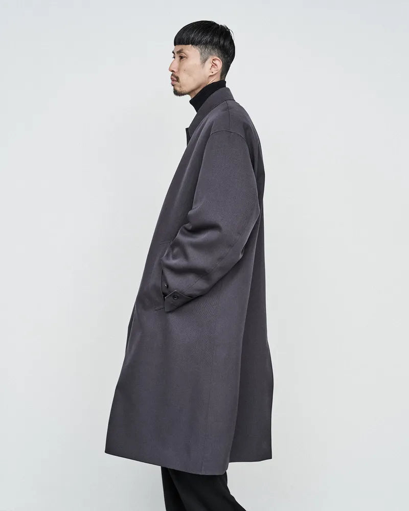 Graphpaper / Scale Off Wool Balmacaan Coat (GM243-10167B)