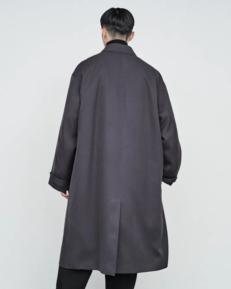 Graphpaper / Scale Off Wool Balmacaan Coat (GM243-10167B)