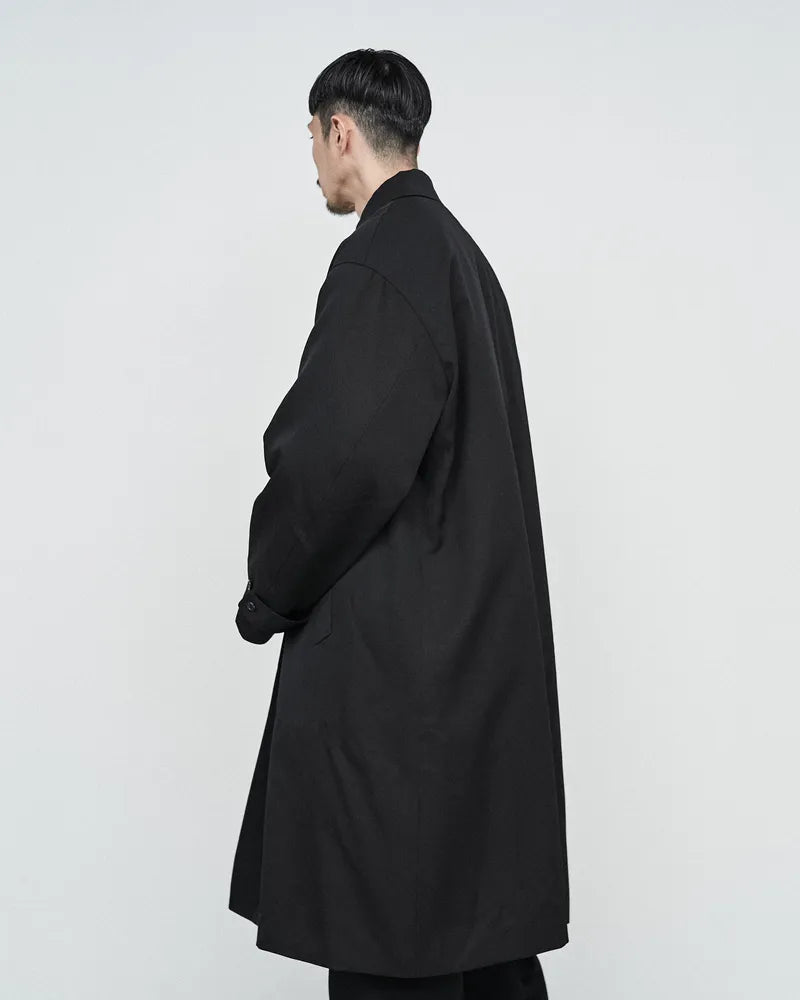 Graphpaper / Scale Off Wool Balmacaan Coat (GM243-10167B)