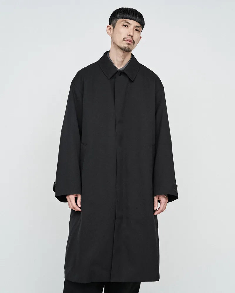 Graphpaper / Scale Off Wool Balmacaan Coat (GM243-10167B)