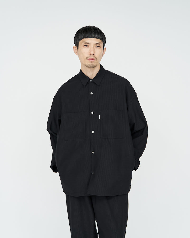 Graphpaper / Ripple Jersey L/S Oversized Box Shirt