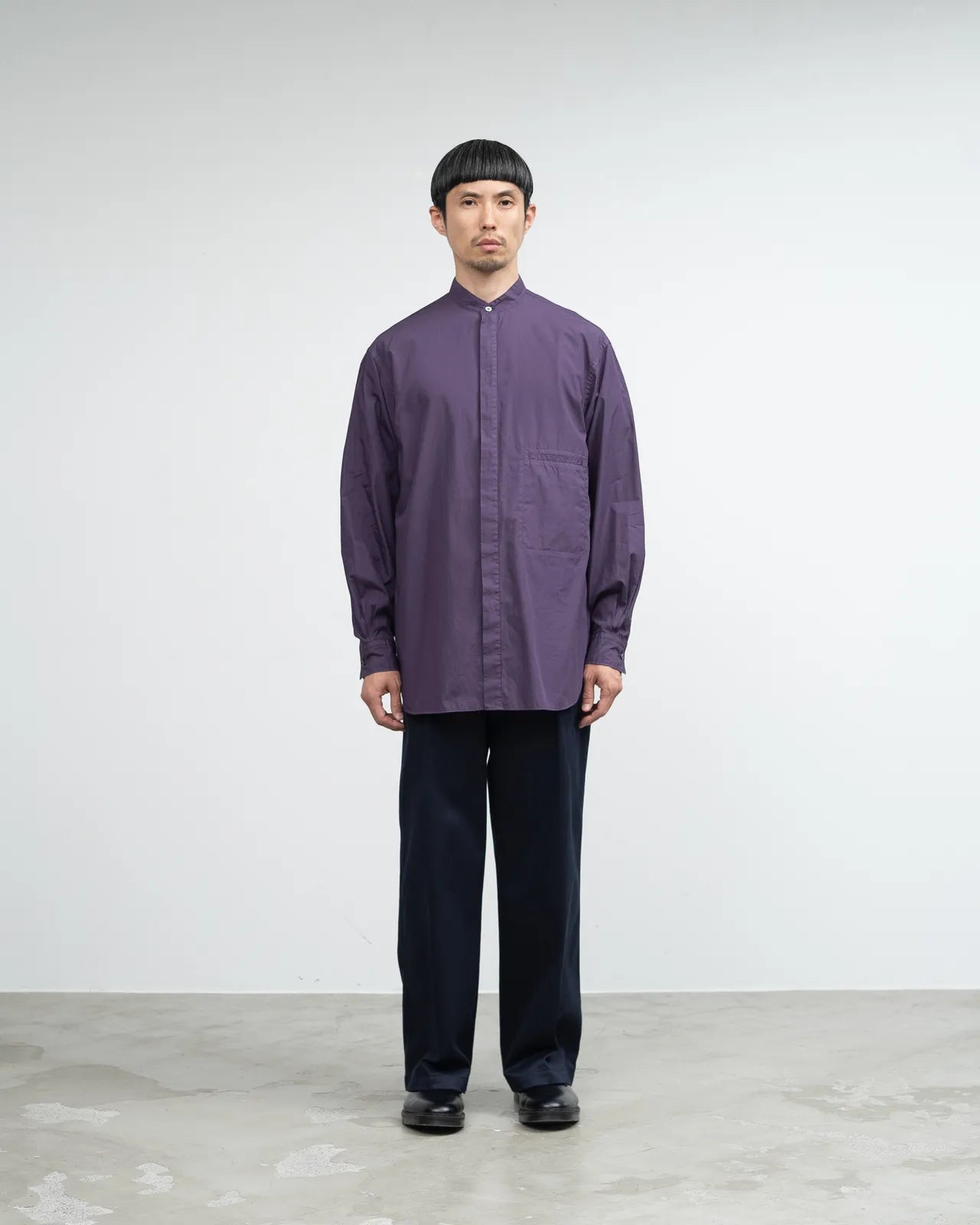 Graphpaper / YOKE for Graphpaper Garment Dye Band Collar Shirt