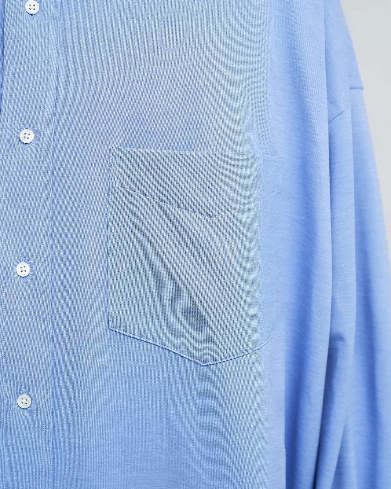 Graphpaper / Oxford Pique Jersey L/S Oversized B.D Shirt