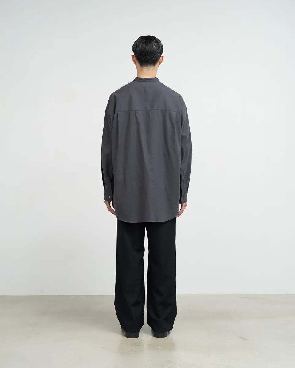 Graphpaper / Cotton Cashmere L/S Oversized Band Collar Shirt