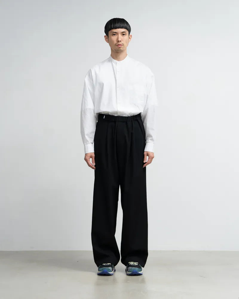 Graphpaper / Scale Off Wool Wide Chef Pants (GM243-40173B)