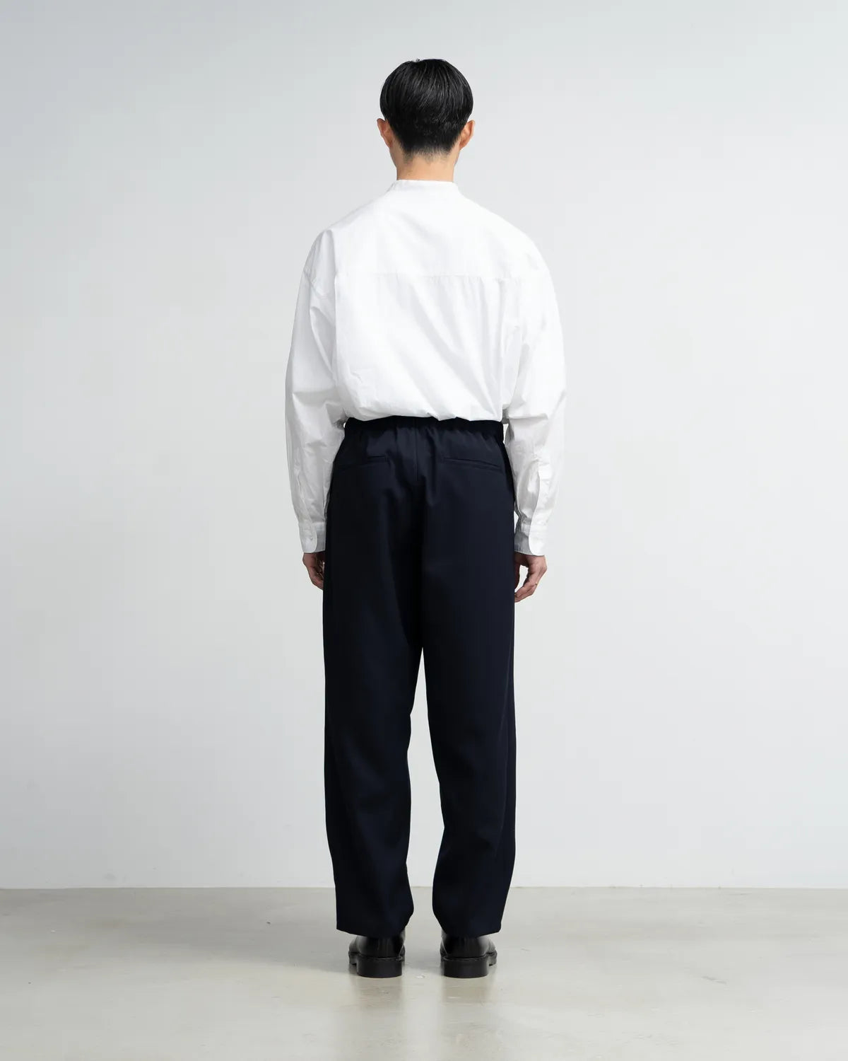 Graphpaper / Scale Off Wool Slim Waisted Wide Tapered Chef Pants