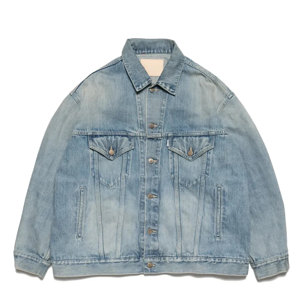 Graphpaper の Selvage Denim Trucker Jacket (GM251-30186LB)