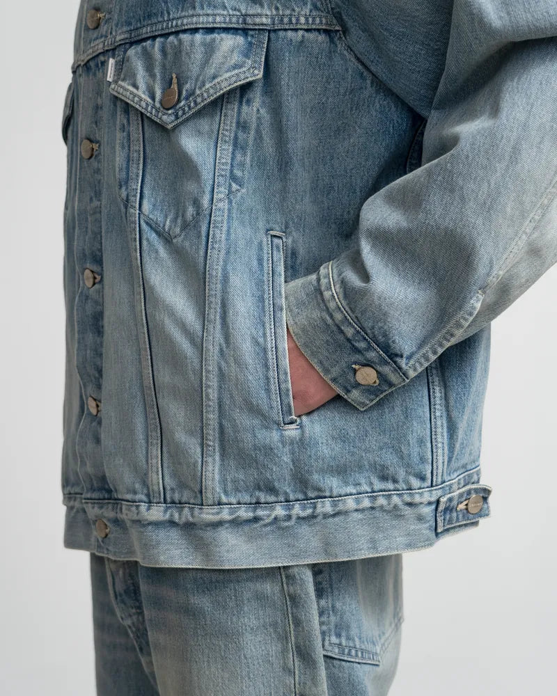 Graphpaper / Selvage Denim Trucker Jacket (GM251-30186LB)