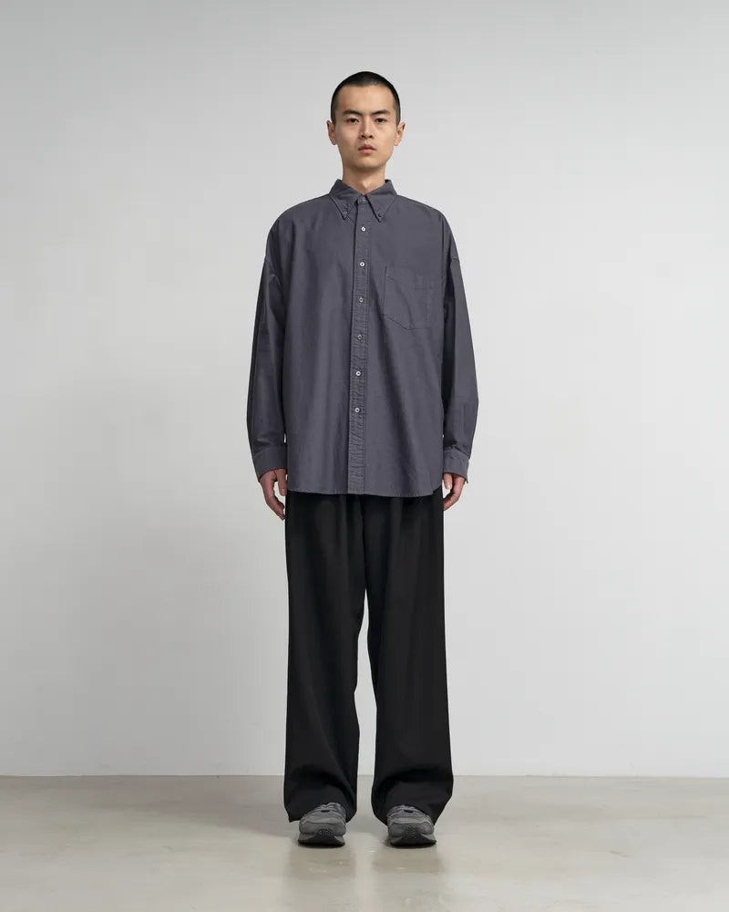 Graphpaper / Oxford L/S Oversized B.D Shirt (GM243-50021B)