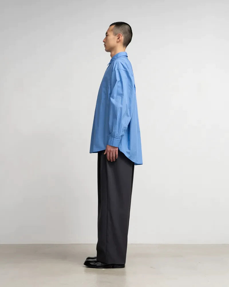 Graphpaper / Broad L/S Oversized Regular Collar Shirt (GM244-50022B)