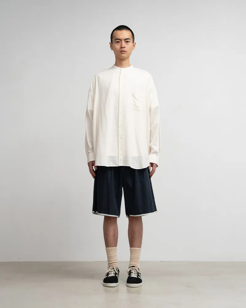 Graphpaper / SUMI Coated Denim Tuck Shorts