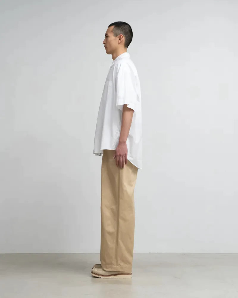 Graphpaper / Broad S/S Oversized Regular Collar Shirt (GM242-50040B)