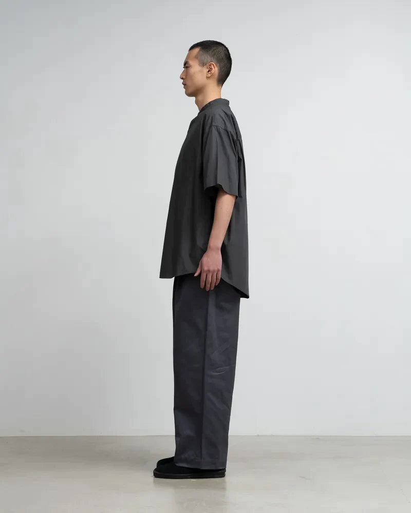 Graphpaper / Broad S/S Oversized Band Collar Shirt (24SS)