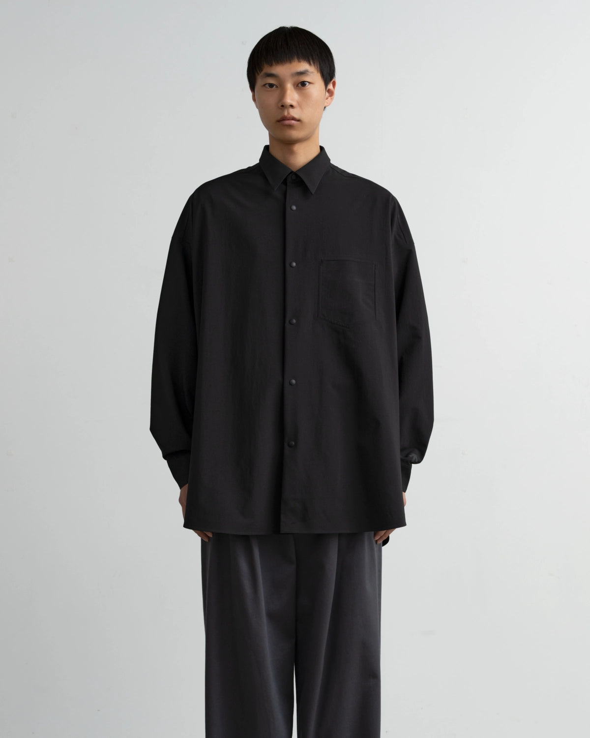 Graphpaper × DESCENTE / DESCENTE for Graphpaper L/S Oversized Regular Collar Shirt (DU263-50001)