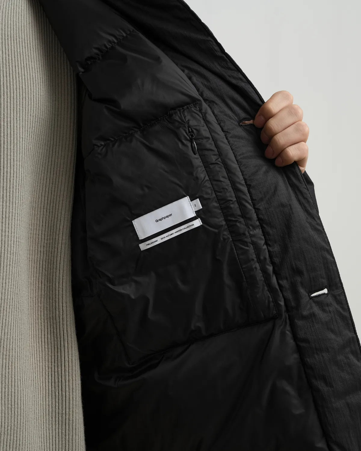 Graphpaper / PERTEX QUANTUM AIR Bal Collar Down Coat (GM263-10280)