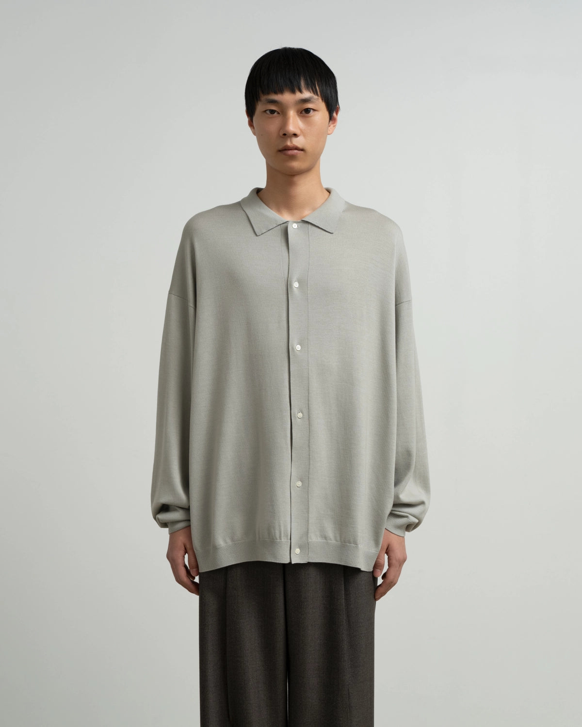 Graphpaper / High Gauge Oversized L/S Knit Shirts (GU263-80559C)