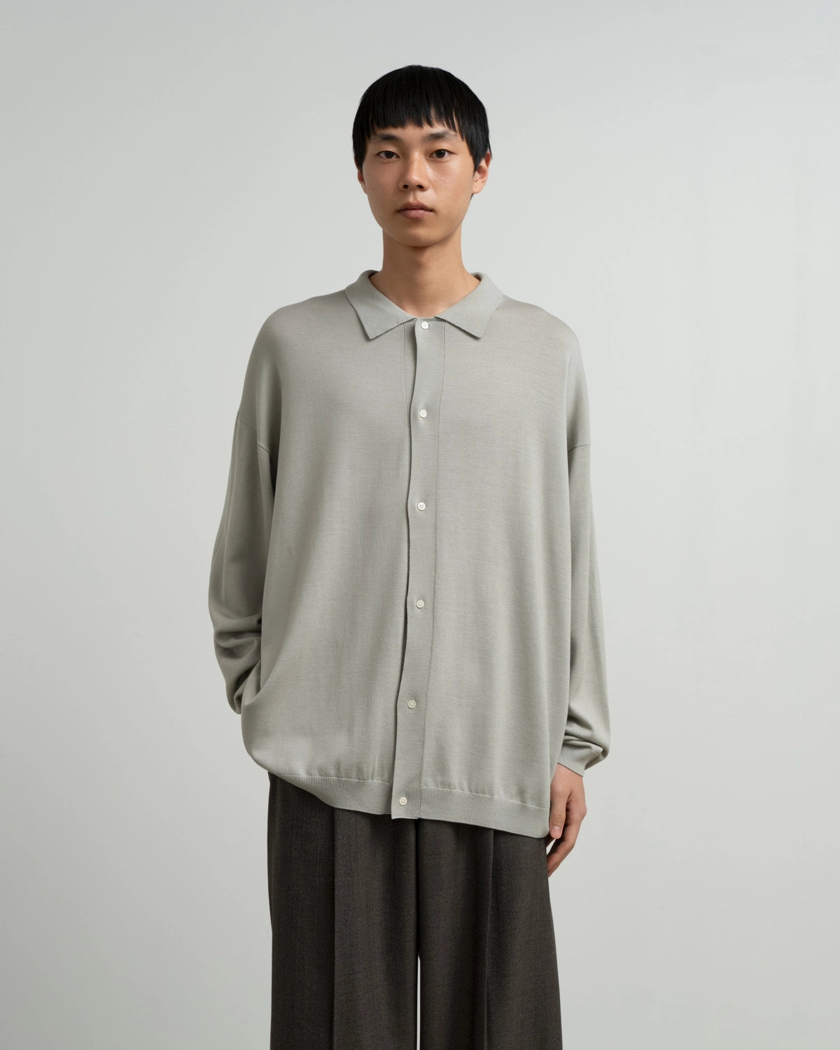 Graphpaper / High Gauge Oversized L/S Knit Shirts (GU263-80559C)