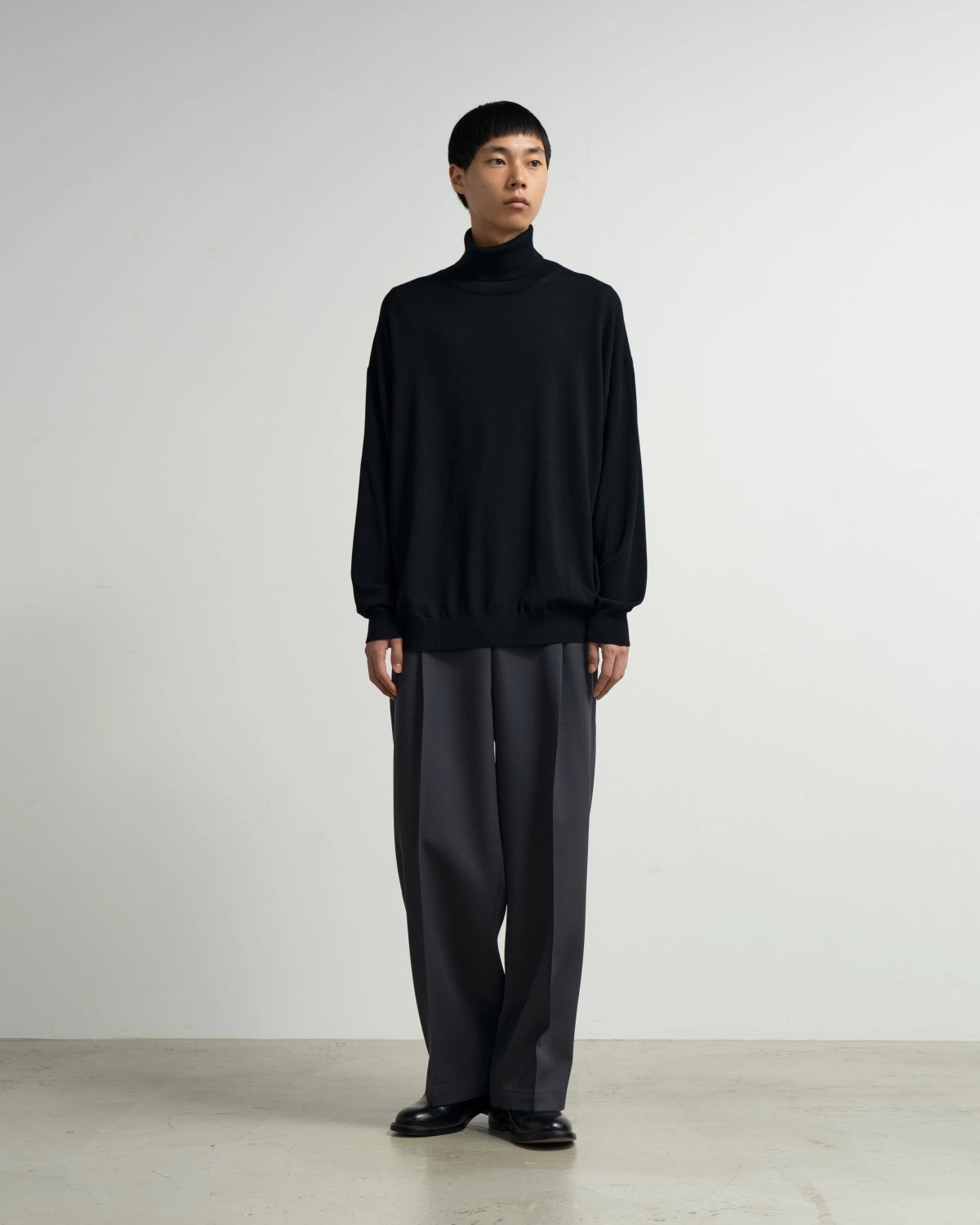 Graphpaper / High Gauge L/S Oversized High Neck Knit (GU263-80557B)