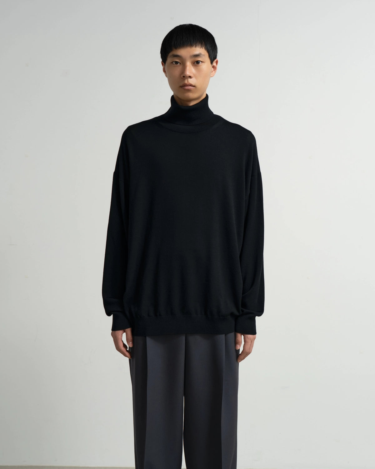 Graphpaper / High Gauge L/S Oversized High Neck Knit (GU263-80557B)