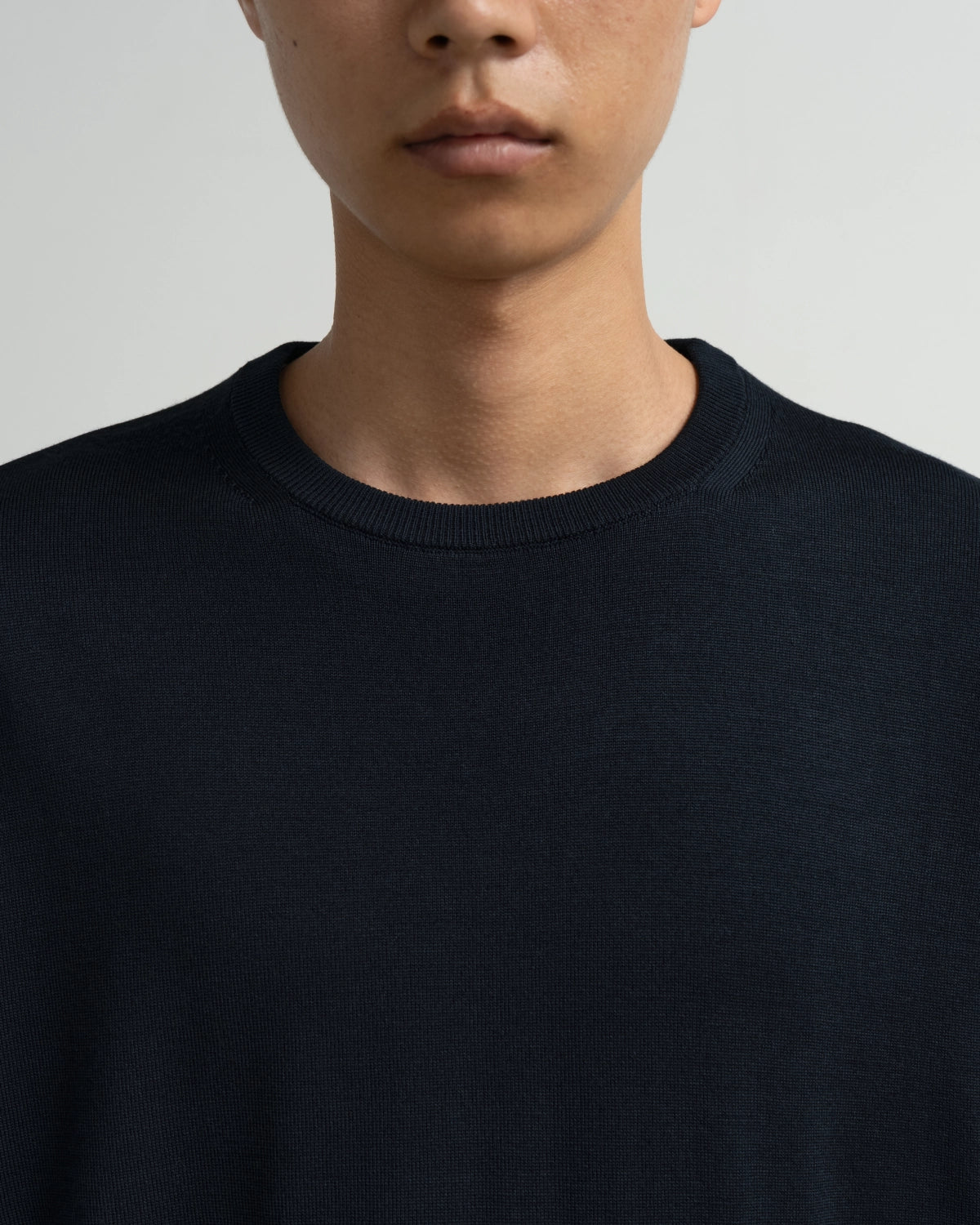 Graphpaper / High Gauge L/S Oversized Crew Neck Knit (GU263-80556B)