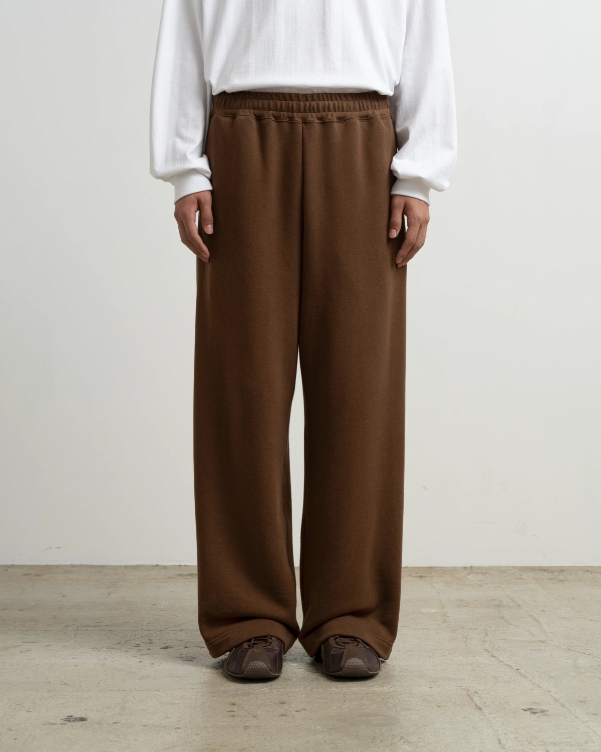 Graphpaper × LOOPWHEELER / LOOPWHEELER for Graphpaper Easy Wide Sweat Pants (GU263-70753C)