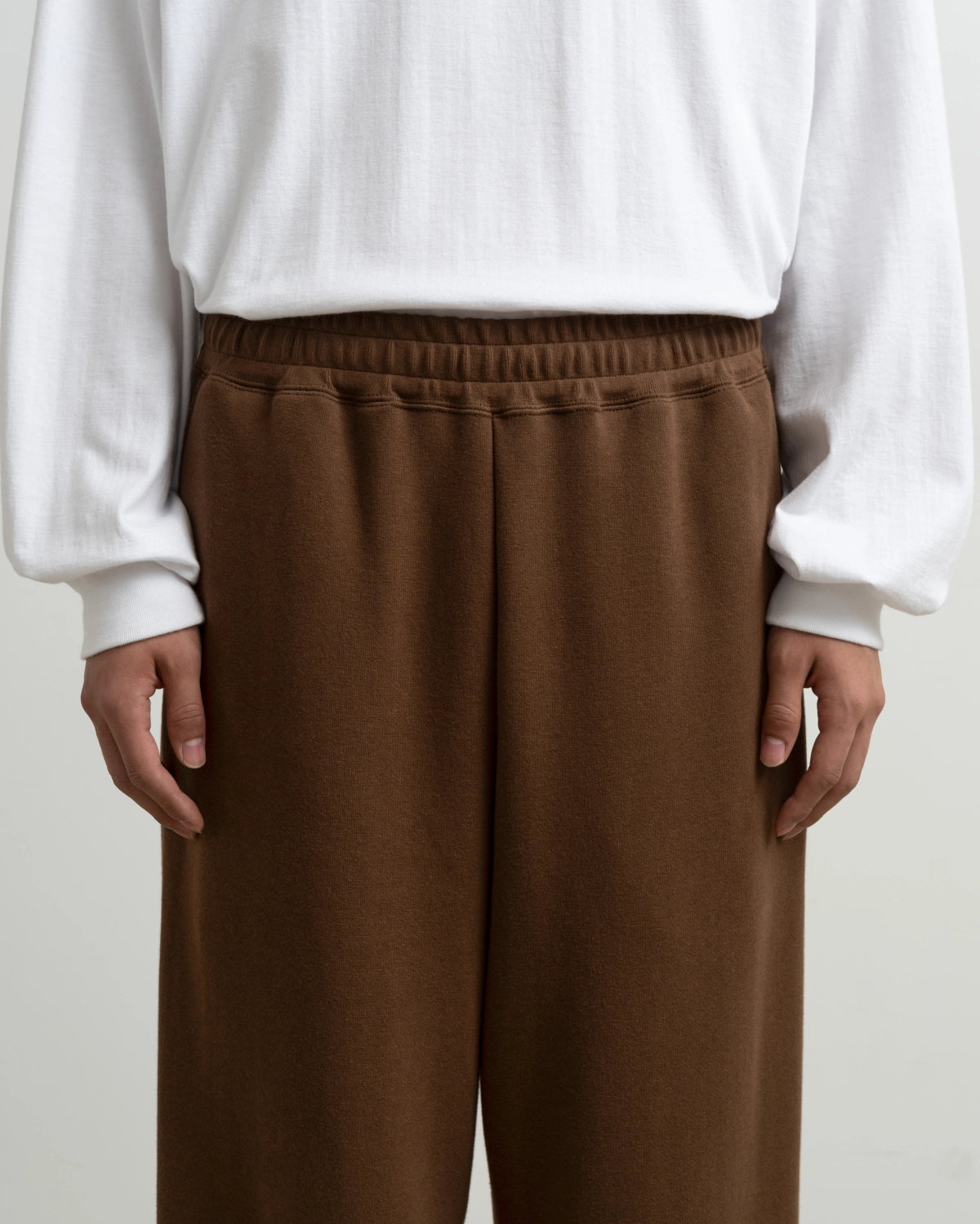 Graphpaper × LOOPWHEELER / LOOPWHEELER for Graphpaper Easy Wide Sweat Pants (GU263-70753C)