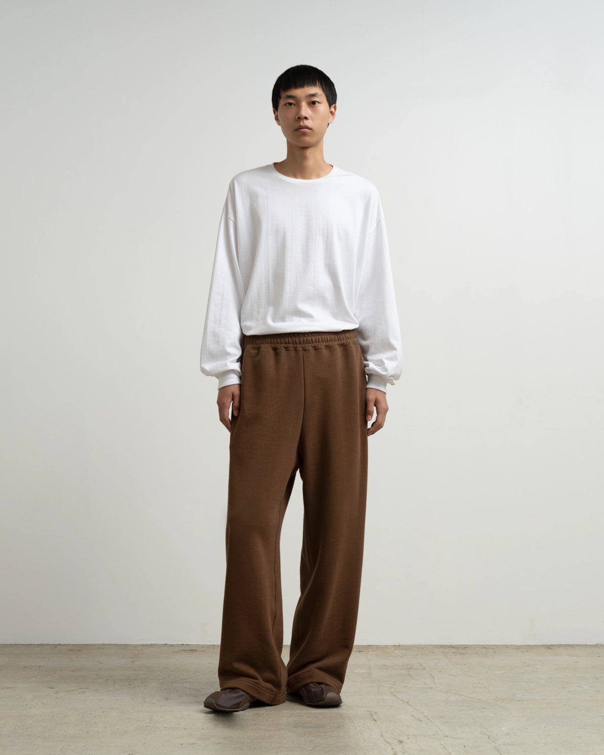 Graphpaper × LOOPWHEELER / LOOPWHEELER for Graphpaper Easy Wide Sweat Pants (GU263-70753C)