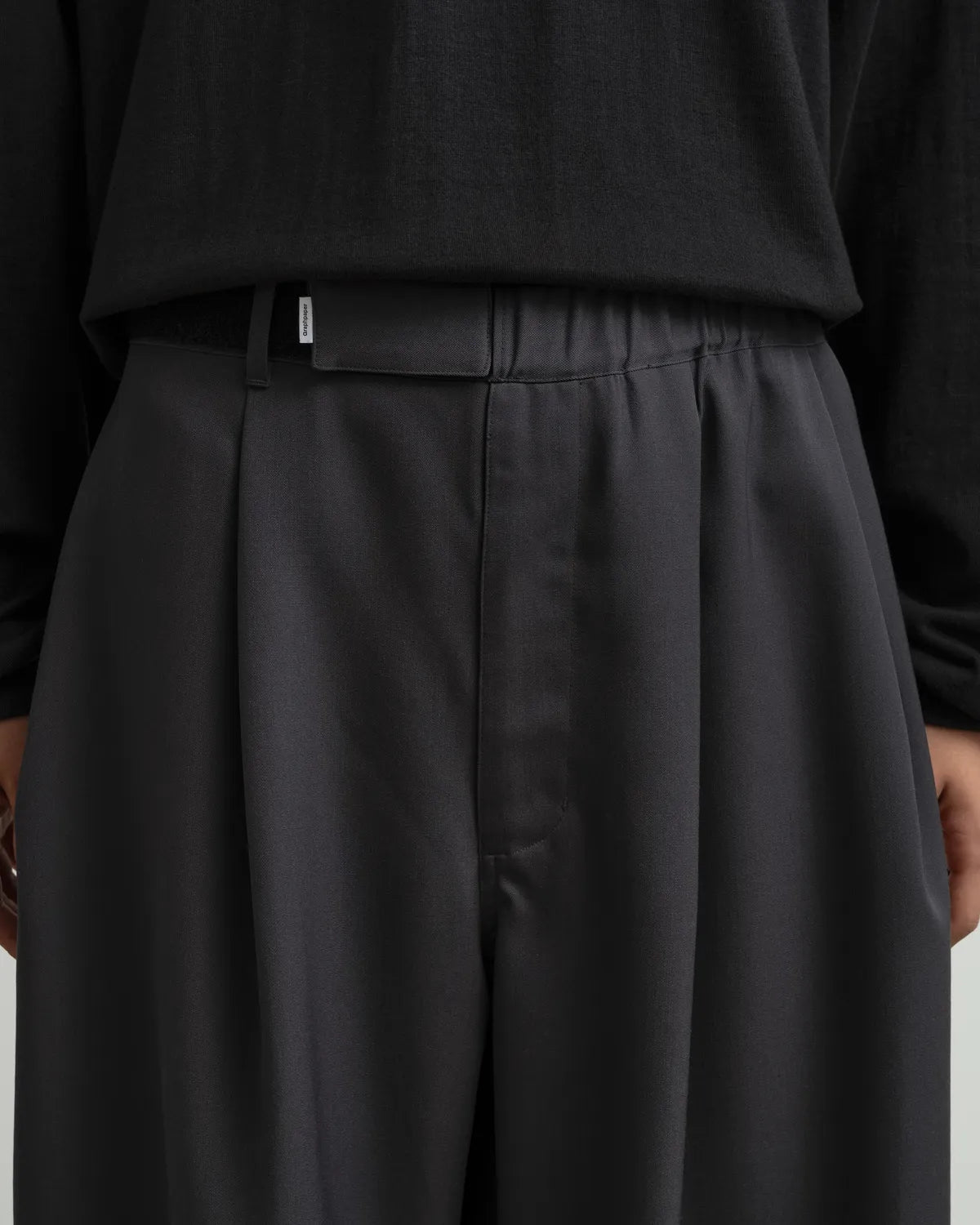 Graphpaper × is-ness / is-ness for GP Scale off Wool Balloon Chef Pants (GM263-40631I)