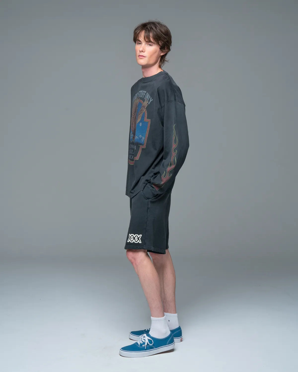 GOD SELECTION XXX / GSX EQUIPMENT Silent Moon Long Sleeve Tee (GSX-S26-LT-01)