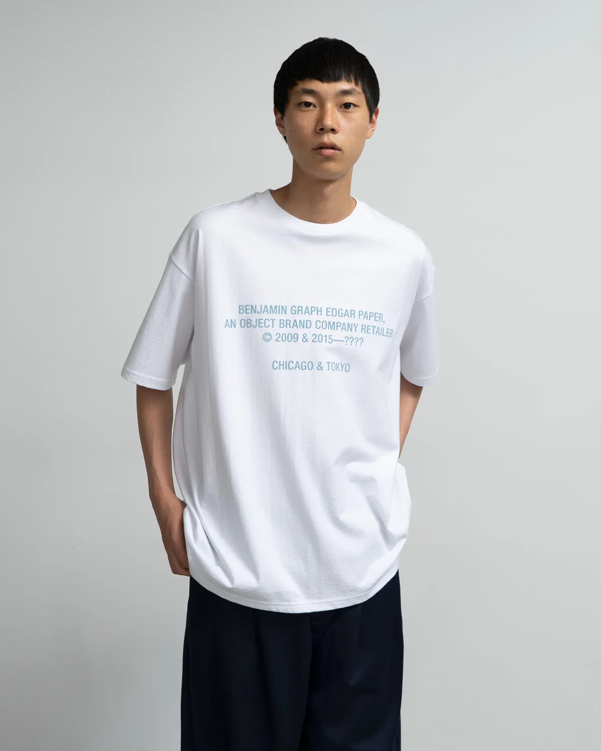 Graphpaper × BENJAMIN EDGAR / BENJAMIN GRAPH EDGAR PAPER S/S Oversized Tee (GU252-70023BE)