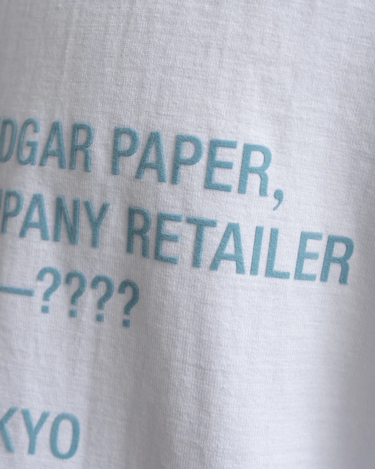 Graphpaper × BENJAMIN EDGAR / BENJAMIN GRAPH EDGAR PAPER S/S Oversized Tee (GU252-70023BE)