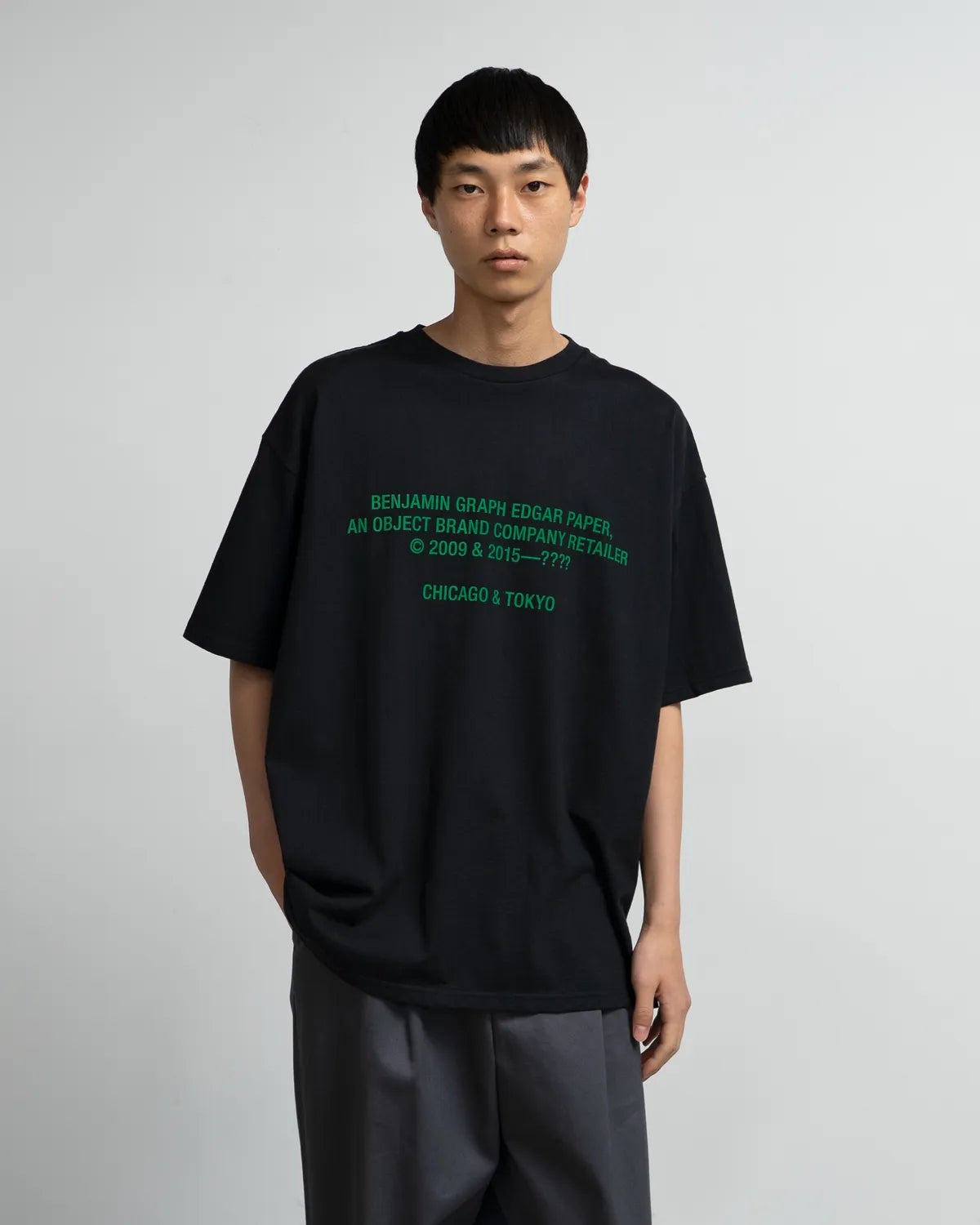 Graphpaper × BENJAMIN EDGAR / BENJAMIN GRAPH EDGAR PAPER S/S Oversized Tee (GU252-70023BE)