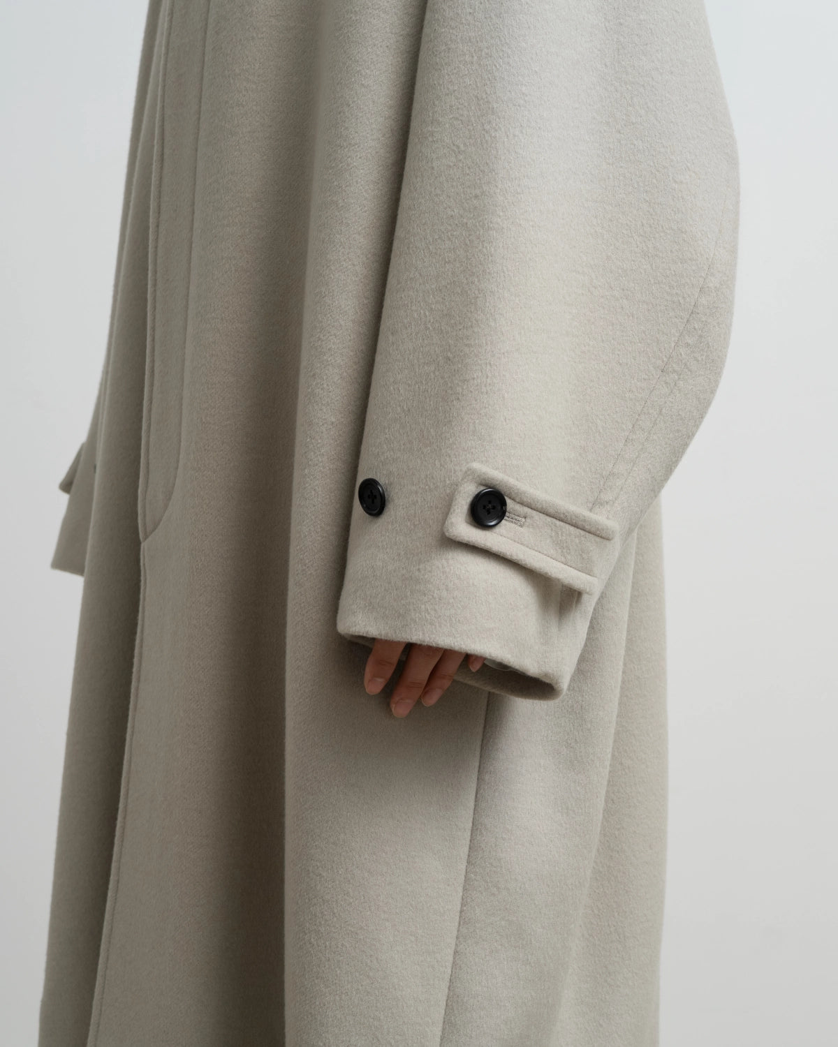 Graphpaper / Light Melton Oversized Coat (GU263-10420C)