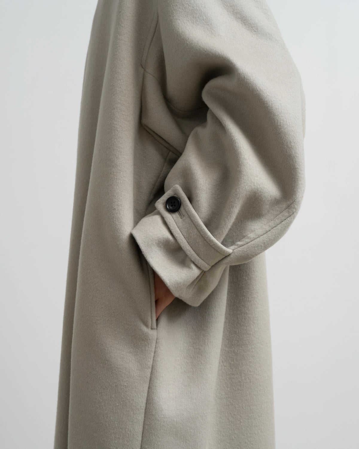 Graphpaper / Light Melton Oversized Coat (GU263-10420C)