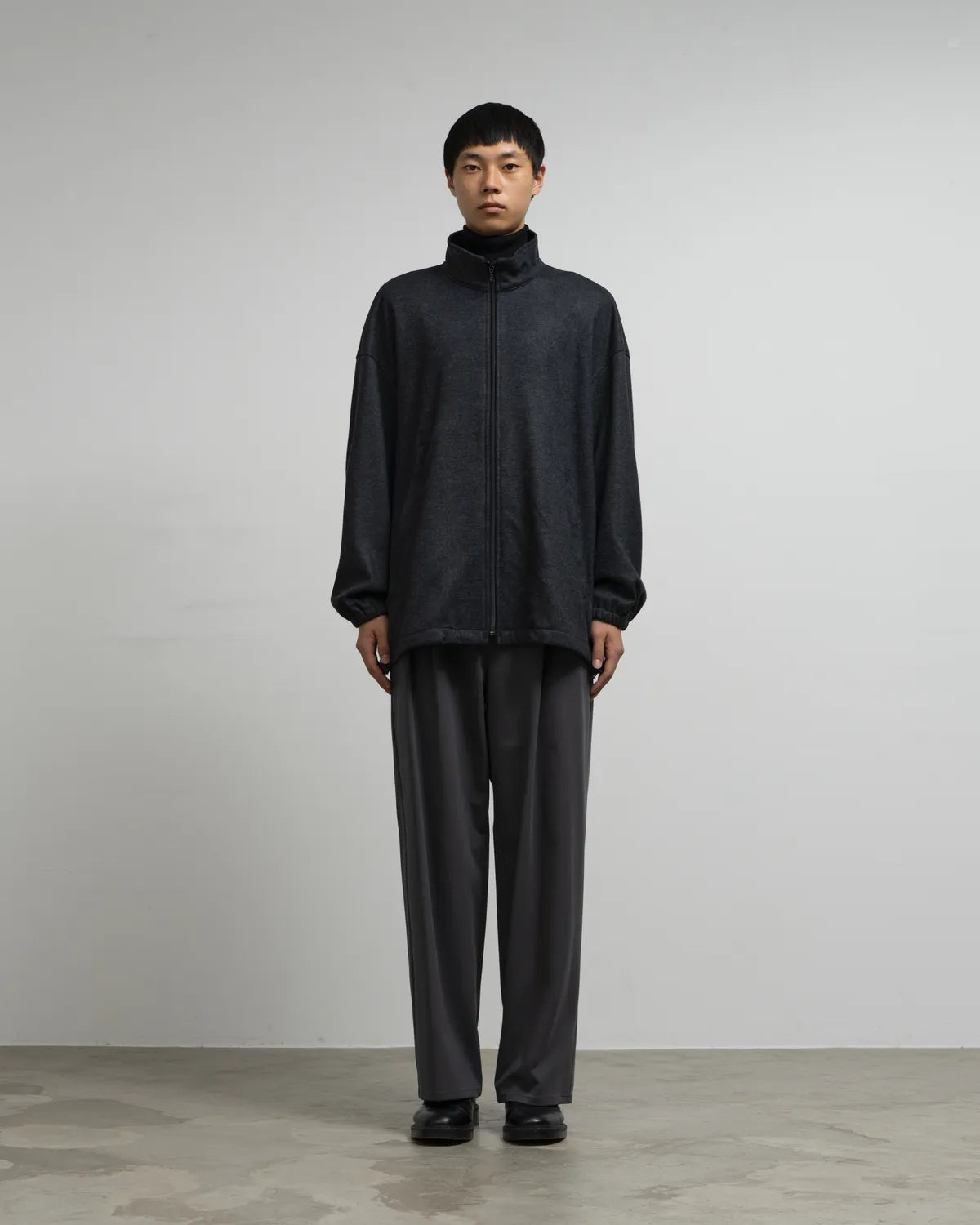 Graphpaper / Wool Smooth Flannel Track Blouson (GU263-30520B)